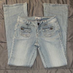 Y2K Lei Light Washed Bootcut Jeans~
